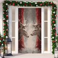 thumbnail image 4 of Panneau de Porte Vache Tapisserie Décorative Rideau de Fête de Noël Festif pour Porte d'Entrée et Entrée, 4 of 5
