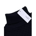 thumbnail image 4 of COOFANDY Men's Slim Fit Turtleneck Sweater - Solid Casual Knitted Twisted Pullover, 4 of 8