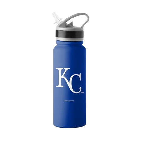 Logo Brands 514-S25UFTB-8 Kansas City Royals 25 oz SingleWall FlipTop Bottle