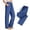 *Dark Blue, variant on Women's Lightweight Quick Dry Straight Leg Sweatpants ,Breathable Loose Fit Casual Summer Pants Light Blue,Women's Plus XXL