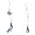 thumbnail image 3 of 2 Pairs Fashion Earrings Girl Ear Ring Bird Pattern Ear Drops Ear Accessory, 3 of 4