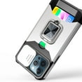 thumbnail image 5 of For Apple iPhone 11 Multi-Use Card Magnetic Ring Stand Camera Protection Case, 5 of 5