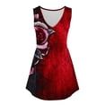 thumbnail image 4 of Shldybc Débardeurs pour Femmes T-Shirt Sans Manches à Col en V Imprimé Floral Décontracté, 4 of 8