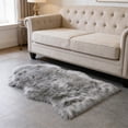 thumbnail image 4 of Leodye 1PCS Fluffy Rug Contemporary Area Rug Comfortable Floor Mat Doormat for Bedroom Porch Hallway Dorm and Home Decoration -23.62x35.43in, 4 of 6