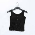 thumbnail image 2 of Annhoo Womens Tank Tops with Built in Bras Crewneck Sleeveless Button down Shirts Summer Soft Comfy Basic Tops, 2 of 3