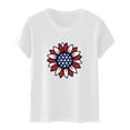 thumbnail image 4 of up to 60% off Gifts Usmixi Shirts for Women Independence Day Plus Size Loose Patriotic Tee Tops Summer Casual Crewneck Short Sleeve Sunflower Flag Print Ladies Blouses White m, 4 of 4