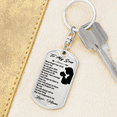 thumbnail image 6 of To My Son Best Thing Ever Stainless Steel or 18k Gold Premium Swivel Dog Tag Keychain, 6 of 16