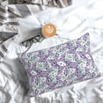 thumbnail image 5 of Pofeuu Lavender Flowers Print Polyester Microfiber Plush Pillowcases, Super Soft and Cozy Pillow Case Covers with Envelop Closure（Pillow core not included）-16"x24", 5 of 6