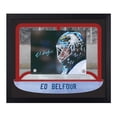 thumbnail image 1 of Ed Belfour Autographed Toronto Goalie Mask Between The Pipes 23x27 Frame, 1 of 2