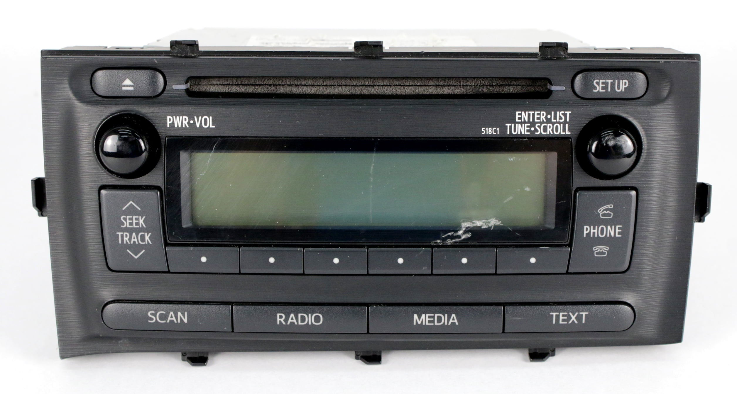 Restored 2012-2014 Toyota Prius Radio AM FM Single CD Bluetooth Ready 86120-52D10 - 518C1 (Refurbished)