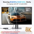 thumbnail image 4 of Estación de acoplamiento HODO USB C con doble monitor para Dell HP con 9 en 1, 4 of 9