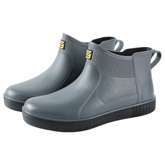 NOKIO Women’s Wate𝗋proof Rainboots S𝗅ip On Rain Ankle Booties Comfortable Wide Width Short Garden Shoes Lightweight Outdoor Work Boot Farming Fishing Gardening Shoes