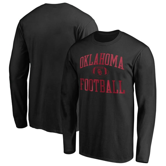 Men's Black Oklahoma Sooners First Sprint Long Sleeve T-Shirt