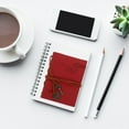 thumbnail image 3 of Shisuyan Classic Retro Vintage Style PU Cover String Key Bound Blank Notebook Notepad Travel Journal Diary Sketchbook (Red), 3 of 8