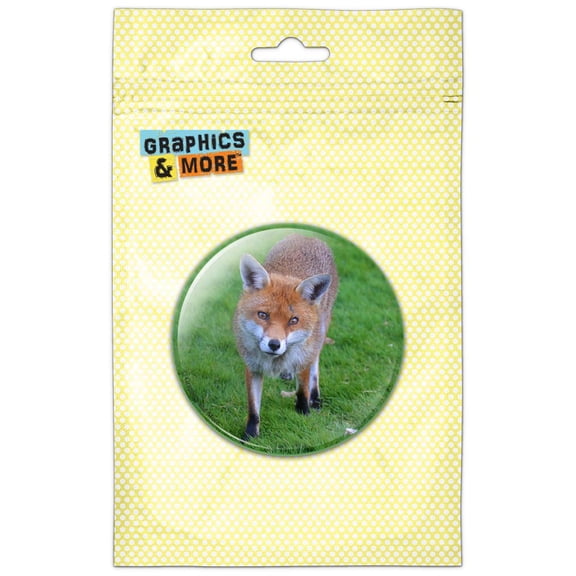 Fox in Grass Refrigerator Button Magnet