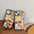 thumbnail image 4 of Para IPhone 16 Ins creativo lindo Snack granos de Chocolate funda de teléfono de goma para IPhone 15pro 16plus 12 13 14Pro cubierta de lente colorida, 4 of 4