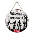 thumbnail image 2 of Fiudx Ofertas de la semana Decoración de Halloween de 11,8 pulgadas para colgar en la pared, de madera, no es fácil de romper ni doblar, para fiestas de Halloween, decoración interior del hogar, 2 of 6