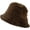 Brown, variant on CoCopeaunts Mens Bucket Hat Small Brimmed Fisherman Hat for Women Autumn Winter Version Windproof Foldable Plain Bucket Caps