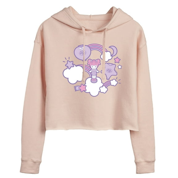 Polly Pocket - Polly Pocket Sticker Collage - Junior's Cropped Hoodie