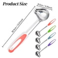 thumbnail image 3 of Gravy Ladle, Small Ladles for Serving Sauce, Stainless Steel Sauce Ladle with Pouring Spout, 12 inch Drizzle Spoon for Gravies and Dressings, Durable Construction, Silver, 3 of 5