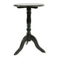 thumbnail image 3 of Decor Therapy Chic Pedestal Round Accent Table, 24"x 15"x15" - Black, 3 of 5