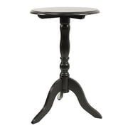 Decor Therapy Chic Pedestal Round Accent Table, 24 x 15 x 15 - Black