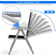 thumbnail image 5 of Topbuy Set of 2 Folding Chairs Adjustable w/Armrest Indoor Outdoor, 5 of 7