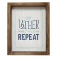 thumbnail image 1 of Stratton Home Decor S09610 Soap Lather Rinse Repeat Wall Art, 1 of 1