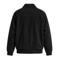 thumbnail image 4 of Ceisia Men's Corduroy Button Front Trucker Jacket Point Collar Long Sleeve Casual Outer Coat With Chest Pockets Gift, 4 of 8