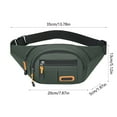 thumbnail image 3 of Miogawg Waist Pack Bag, Fanny Pack For Women Men, Waterproof Hip Bum Bag With Adjustable Strap For Outdoors Workout Traveling Casual Running Hiking Cycling, 3 of 6