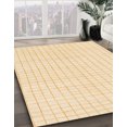 thumbnail image 3 of Ahgly Company Machine Washable Indoor Rectangle Abstract Khaki Gold Area Rugs, 2' x 3', 3 of 7