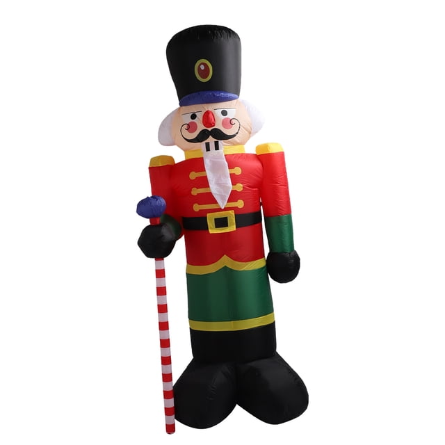 Soldado navideño Inflable ANGGREK 7,9 pies Reutilizable Para Decoración Al Aire libre