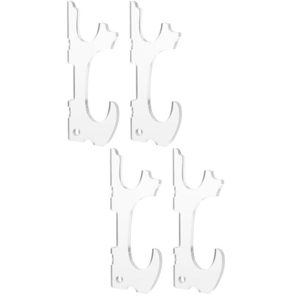 Raindrops Set of 2 Rack Acrylic Sword Stand Wall Sword Holder 17.6X7.6CM Transparent