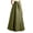 Green, variant on Joernso Women Autumn Faux Satin Maxi Skirt A-line Floor Length Solid Color High Waist Pockets Skirt Elegant Vintage Casual Oversized Long Robe Skirt