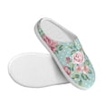 thumbnail image 3 of Haiem Vintage Floral Print Women's Fuzzy Memory Foam House Slipper Cozy Home Footwear Non-slip Winter Slippers-37/38, 3 of 7