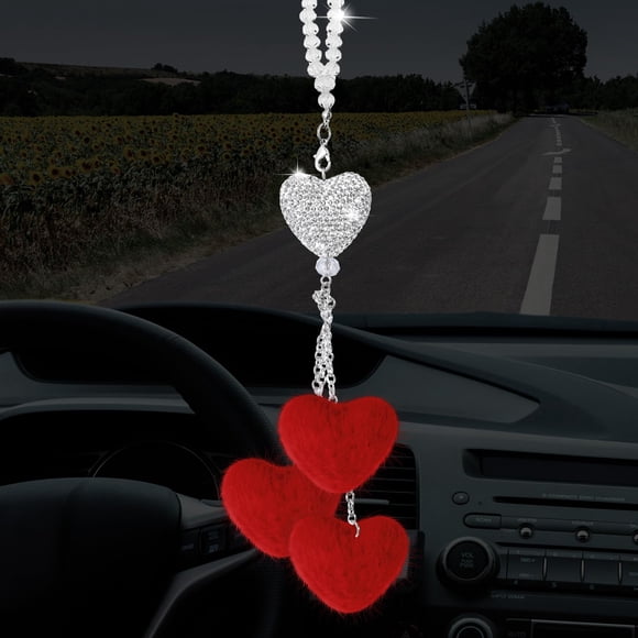 Colgante de cristal Frienda Bling con accesorios para espejos retrovisores de coche