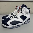 thumbnail image 1 of Ni - ke Men Ni - ke Air Jordan 6 Retro Olympic Midnight Navy White Shoe CT8529-164 Size 9.5, 1 of 5
