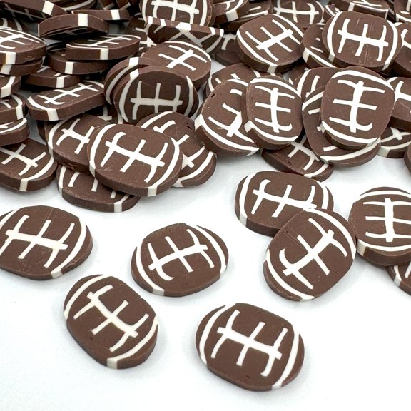 Football Clay Shape Glitter (1oz bags = 28g) Glitter for Crafts Epoxy Resin Tumblers DIY Decorations Nail Art epoxy resin crafts tumbler decoration DIY holiday projects