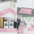 thumbnail image 5 of Pioneer Flower Floral Print Pattern Kitchen Rugs Sets Of 2,Anti Fatigue Kitchen Mat Rugs Non Slip Washable,Decorative Kitchen Floor Mats for Kitchen,Sink,Laundry,17"x30"+17"x47", 5 of 7