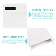 Lotatory Phone Timer Lock Box Self-Control Timer Locker Plastic Phone Locker Box