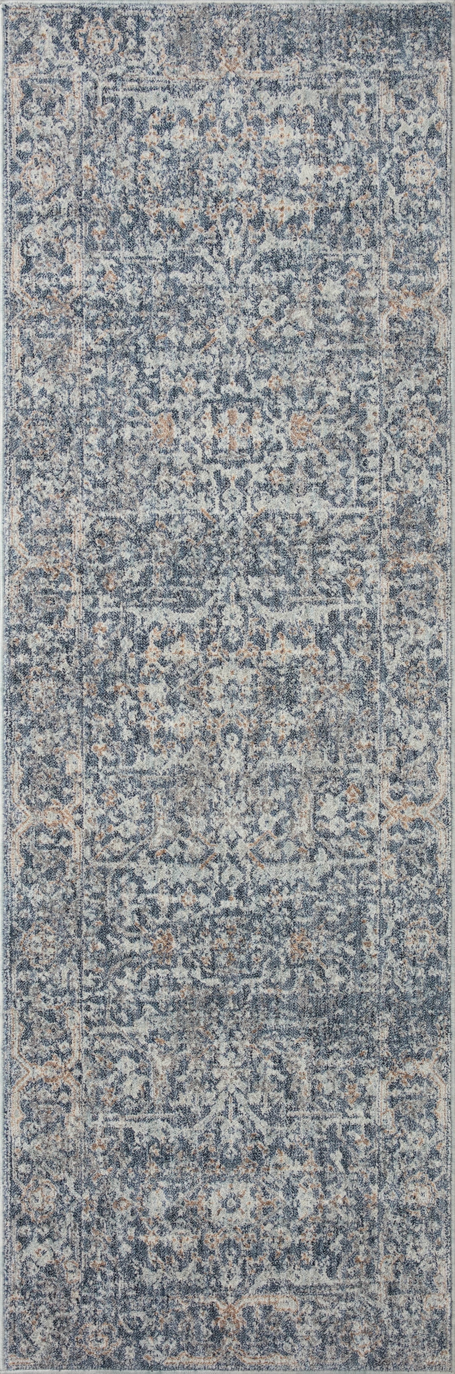 Angela Rose x Loloi Blake Denim / Taupe 2'-7" x 10'-0" Runner Rug