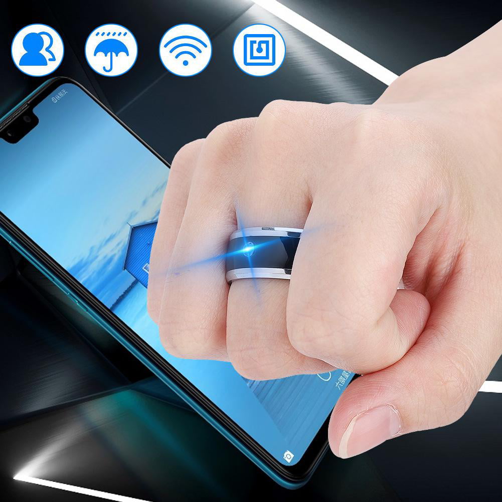 AGENI Upgraded NFC Smart Ring Waterproof Intelligent Magic Smart Finger Digital Ring for Android Windows NFC Mobile Phones