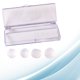 thumbnail image 1 of GAXIRE 2Pair Silicone Swimming White Waterproof Ear Plugs with Storage Case for Ear Protection, 1 of 8
