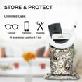 thumbnail image 7 of Fintie Plush Lined Eyeglasses Holder - PU Leather Protective Eyeglass Holder Stand Case,paisley Waves, 7 of 7