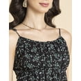 thumbnail image 5 of Moomaya Women Printed Mini Dress, Strappy Shoulders Tiered Short Summer Dress, 5 of 9