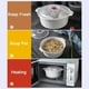 thumbnail image 2 of Nvzi Cuenco para fideos, plato de almacenamiento, cuenco para sopa con asa, fácil de guardar, utensilios de cocina, color blanco, 2 of 4