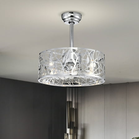 Industrial Style Vintage Ceiling Fan with 3 Speeds - 18'' Blade - 5 Count