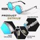thumbnail image 2 of Polarized Sunglasses Round Retro Metal Frame Steampunk For Men And Women Unisex, 2 of 4