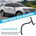 thumbnail image 2 of Repuestos Únicos 1 Juego de Ensamblaje de Manguera de Calefacción HVAC para Ford Explorer 2006-2010 No.6L2Z18C553B, 2 of 7