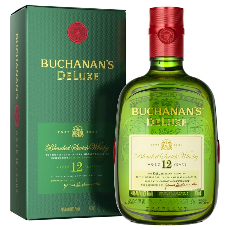 ウイスキー Buchanan's  Household Scotch Whisky Buchanan's Deluxe 80 Proof Aged 12 Years Blended Scotch